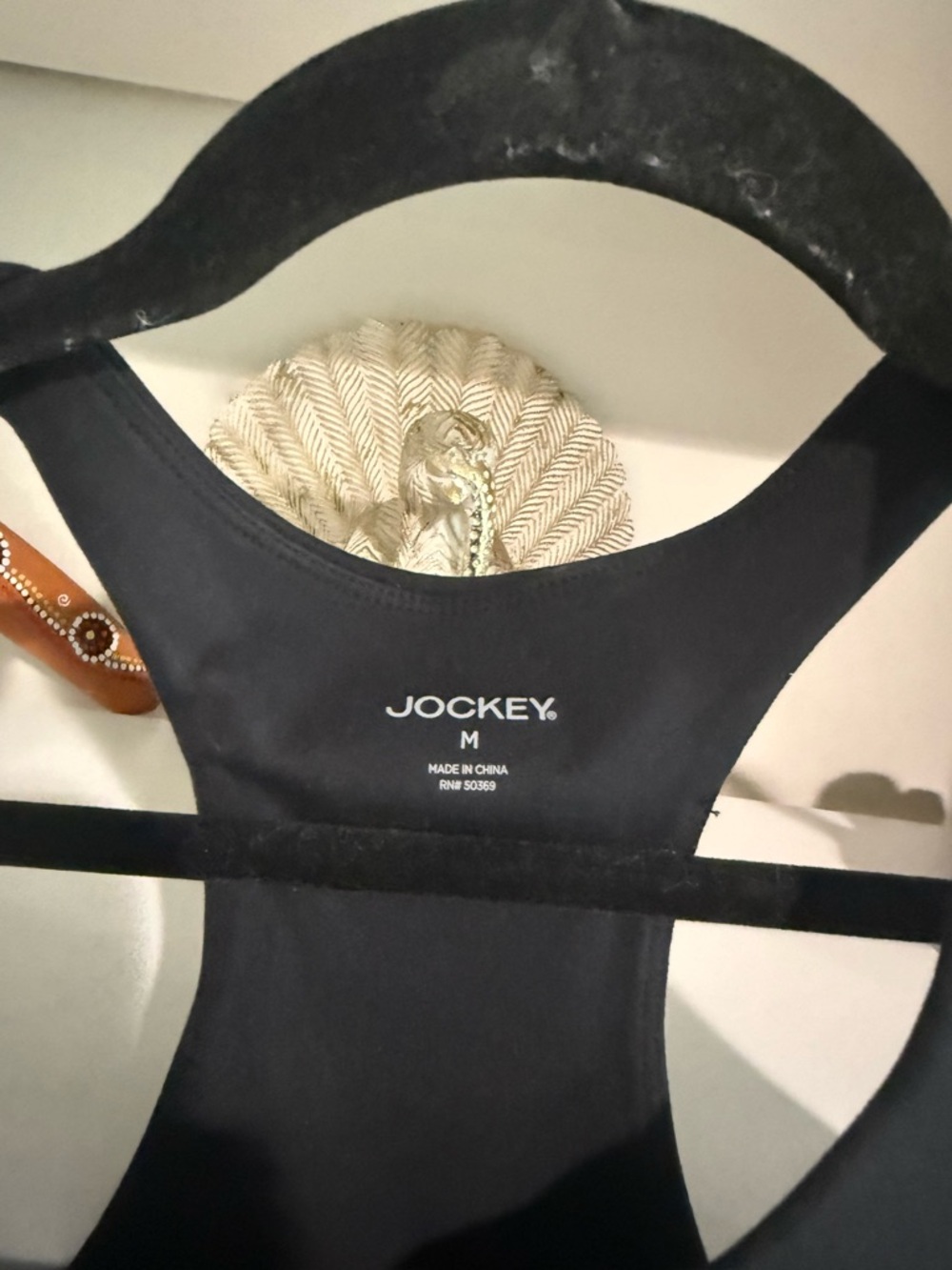 Jockey Black Racerback Athletic Bra - Picture 2 of 4